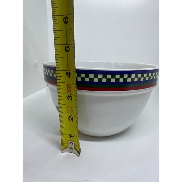 VTG International Rooster Bowls Set 2 Farmhouse Mixing & Serving Bowls 8.5" & 7" - Picture 9 of 9